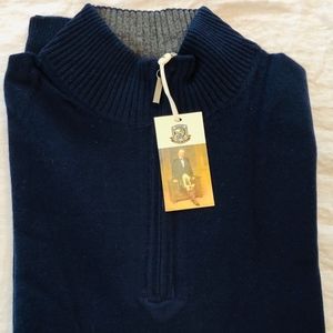Alister Mackenzie Wool/Cashmere Sweater Navy
